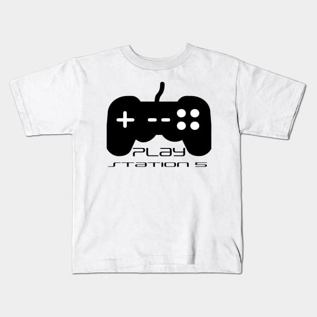 Playstation 5 controller Kids T-Shirt by Lore Vendibles